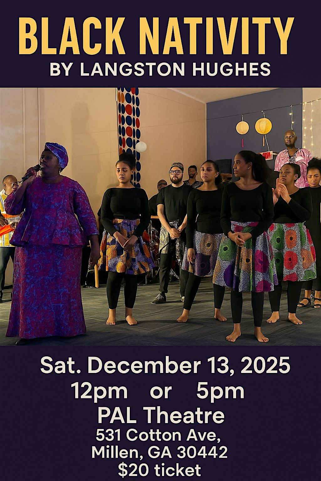 Black Nativity by Langston Hughes - original production, 13 December | Event in Millen | AllEvents