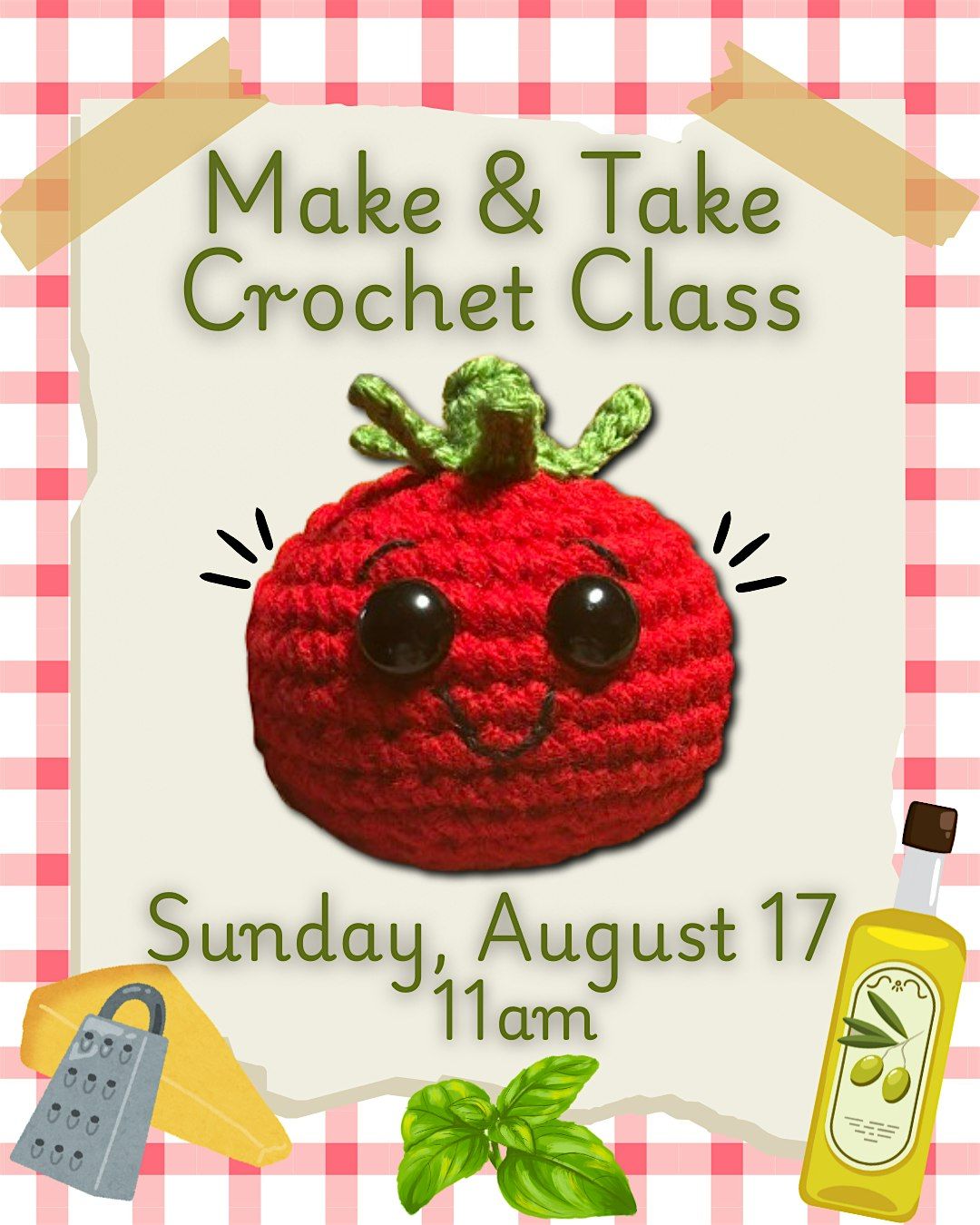 Make & Take Crochet Tomato Class, 17 August | Event in Cleveland | AllEvents