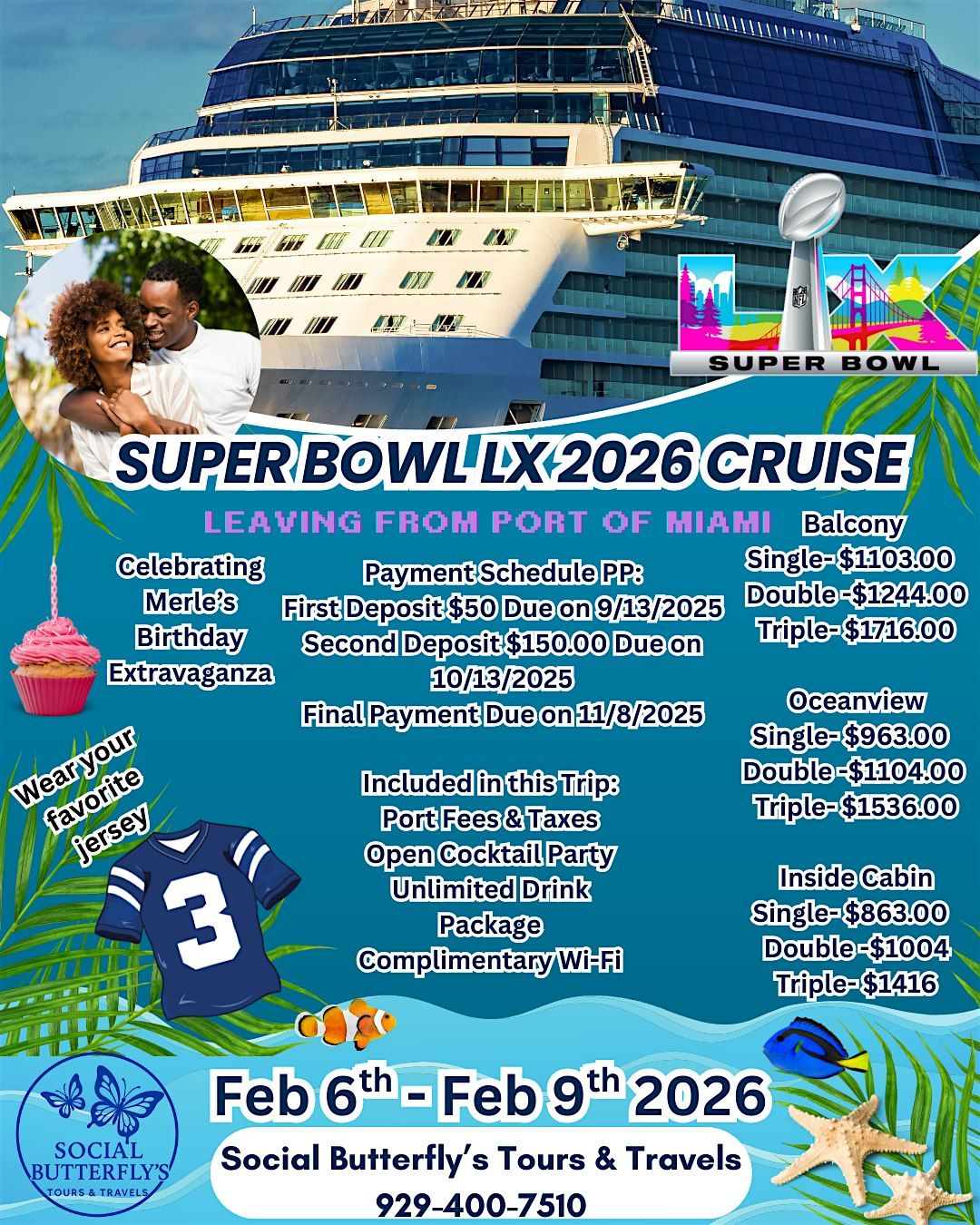 Super Bowl LX 2026 Cruise, 6 February | Event in Miami | AllEvents