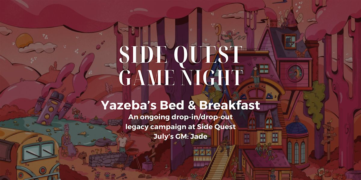 Yazeba's Bed & Breakfast @ SQBG, 20 July | Event in Somerville | AllEvents