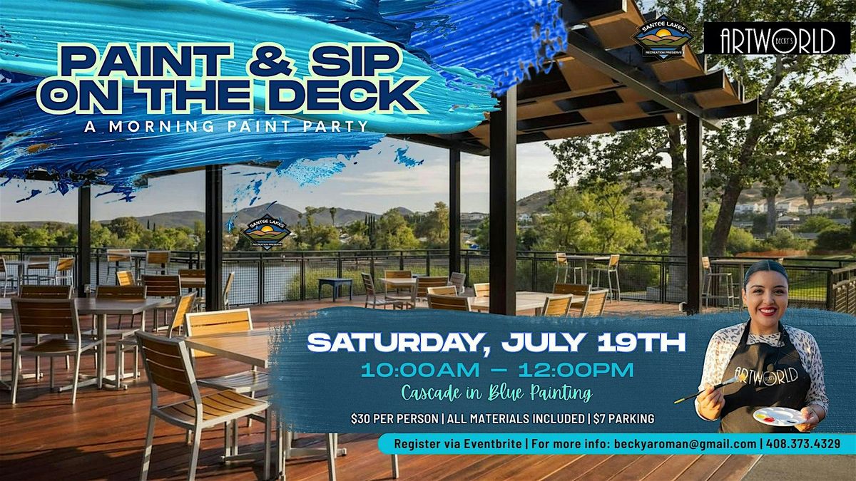 PAINT & SIP ON THE DECK, 19 July | Event in Santee | AllEvents