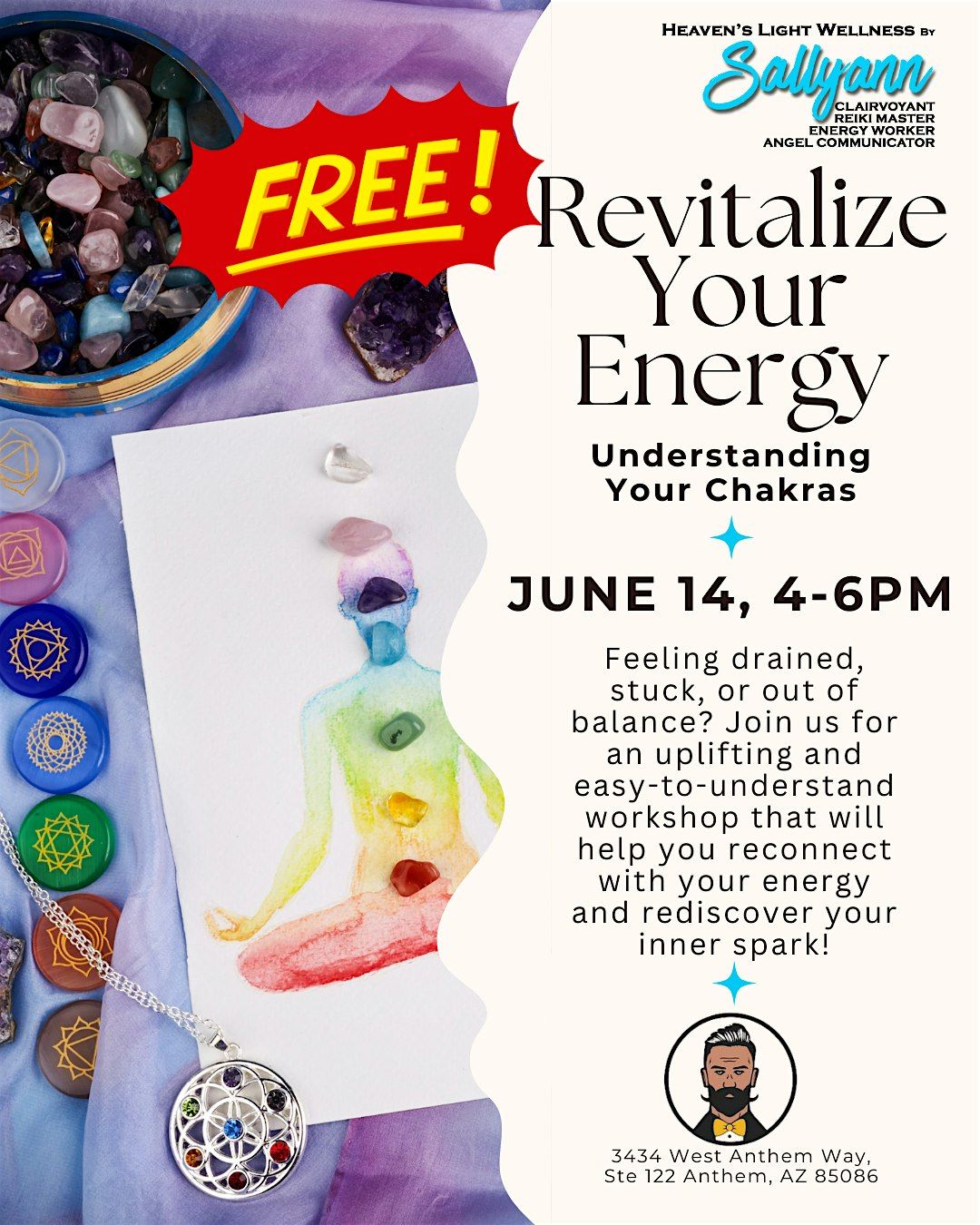 Revitalize Your Energy: Understanding Your Chakras, 14 June | Event in Anthem | AllEvents