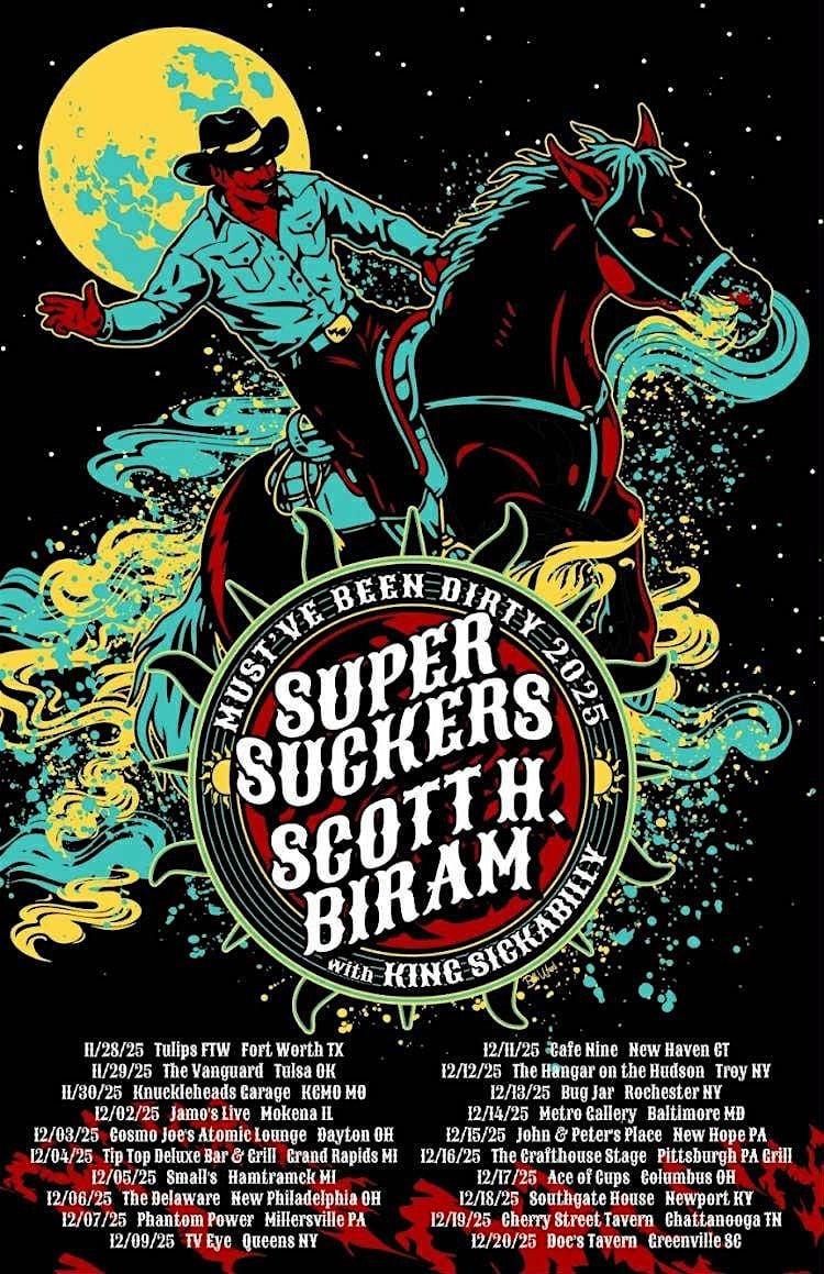 Super Suckers, Scott H. Biram, King Sickabilly, Huskey Burnette, 19 December | Event in Chattanooga | AllEvents