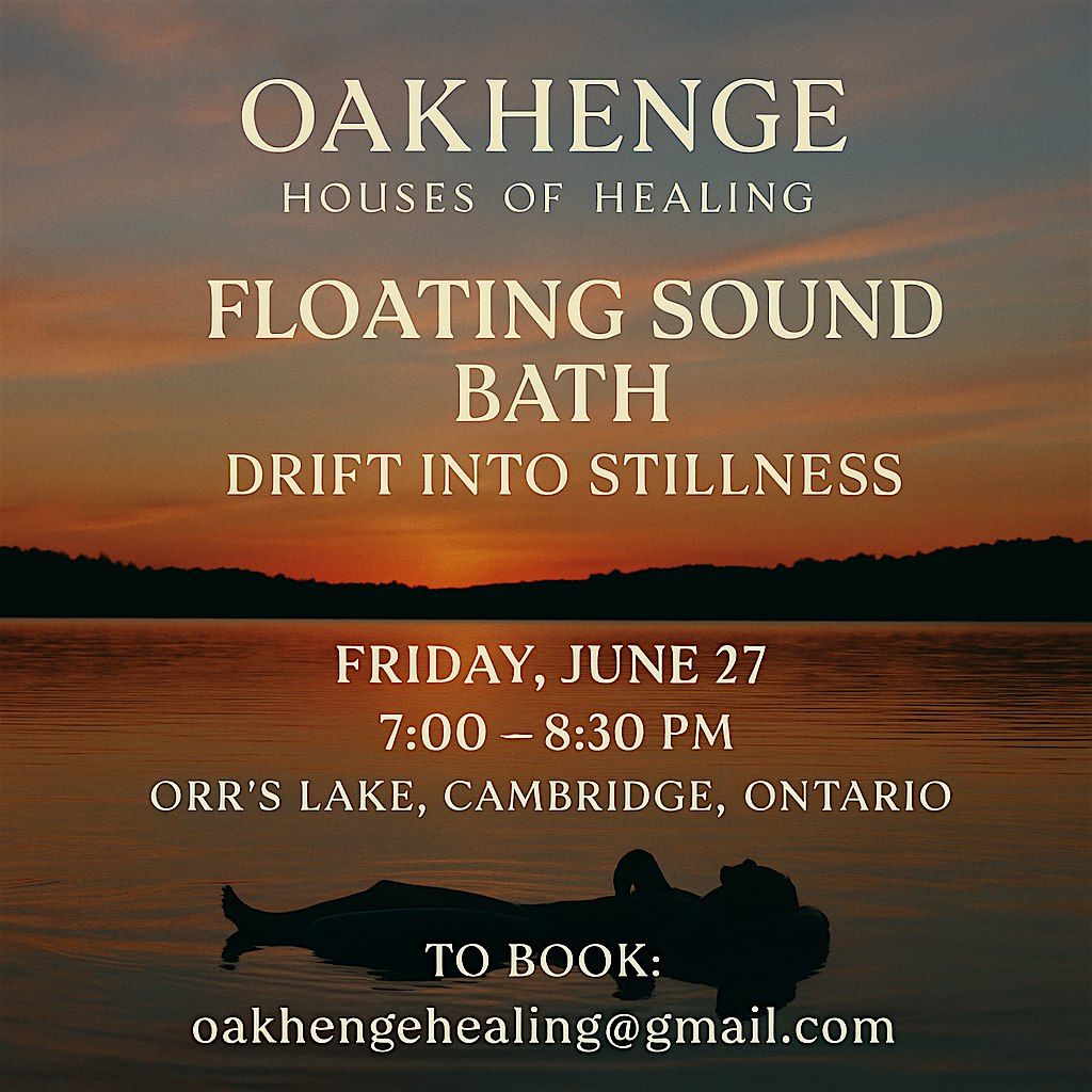 Floating Lake Sound Bath: Drift Into Stillness, 27 June | Event in Cambridge | AllEvents