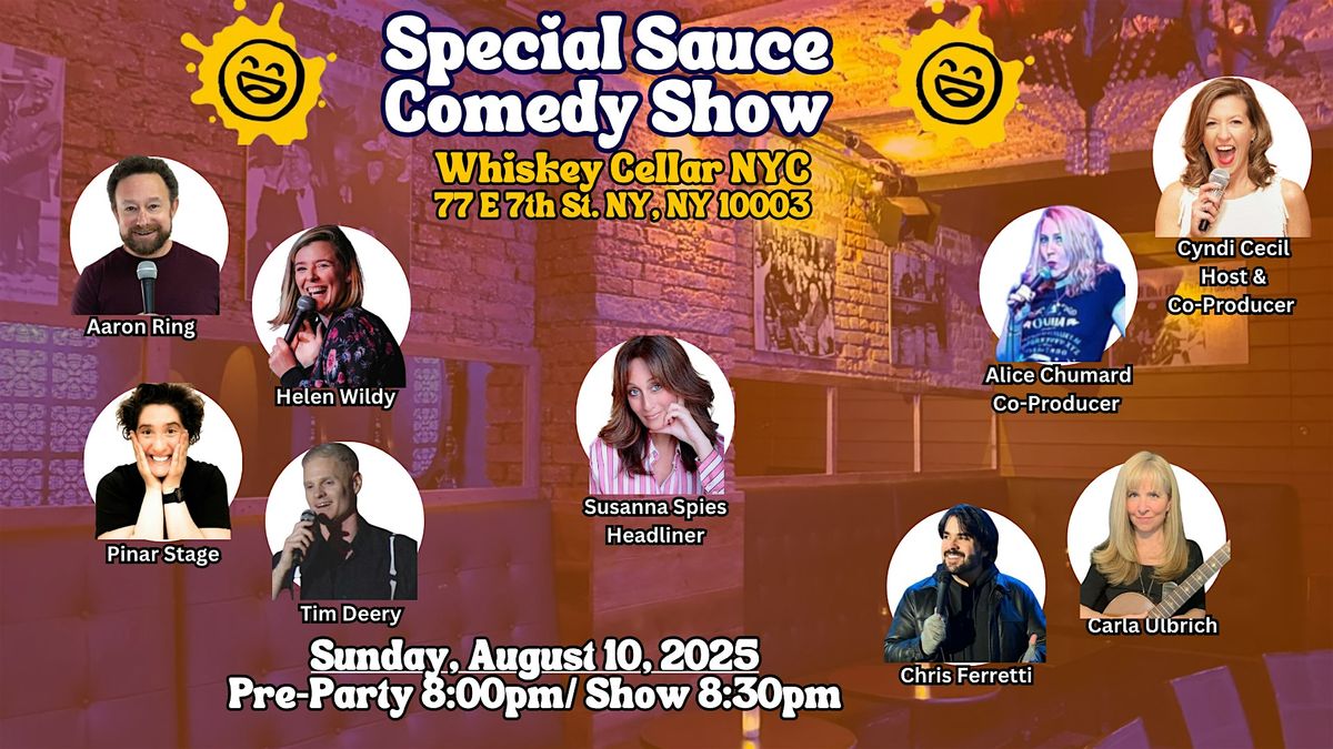 Special Sauce Comedy - August Edition, 10 August | Event in New York | AllEvents