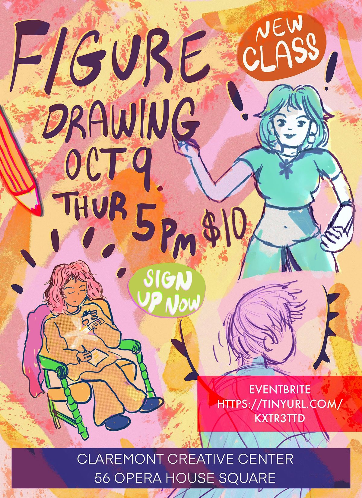 Figure Drawing Session, 9 October | Event in Claremont | AllEvents