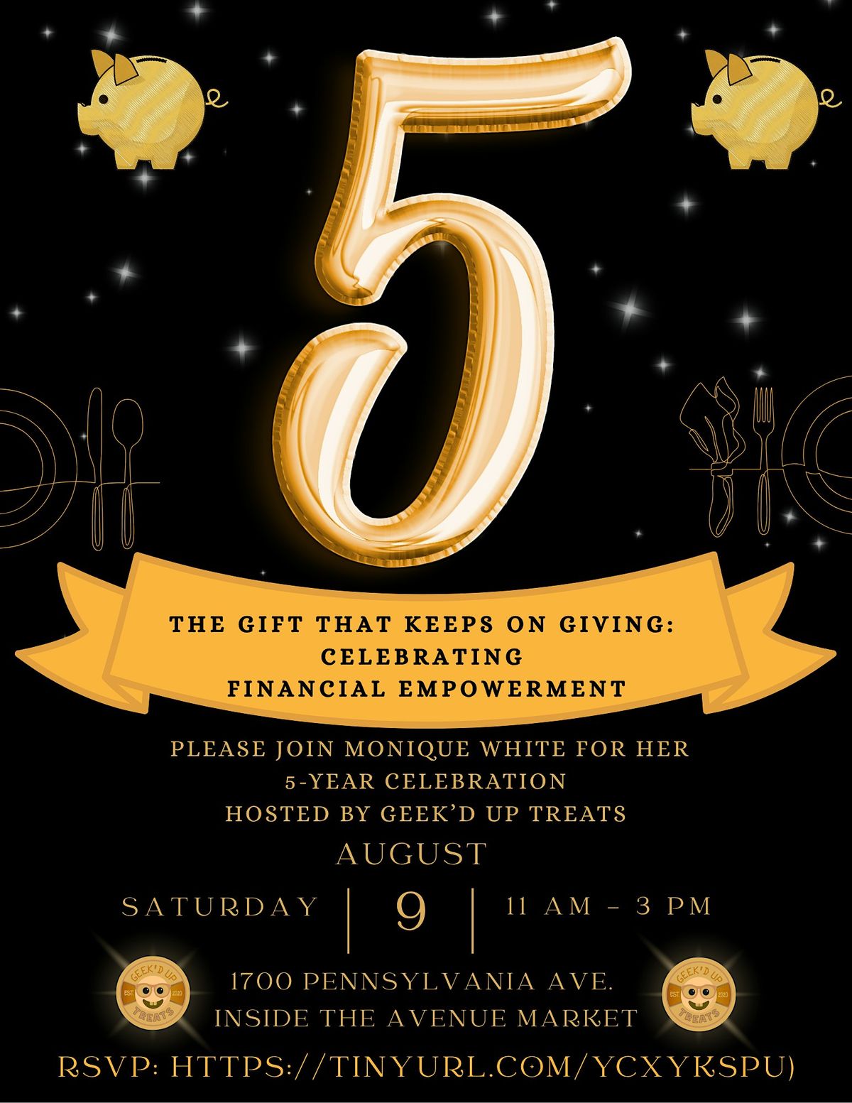 The Gift That Keeps on Giving: Celebrating 5  Years of Geek’d Up Treats!, 9 August | Event in Baltimore
