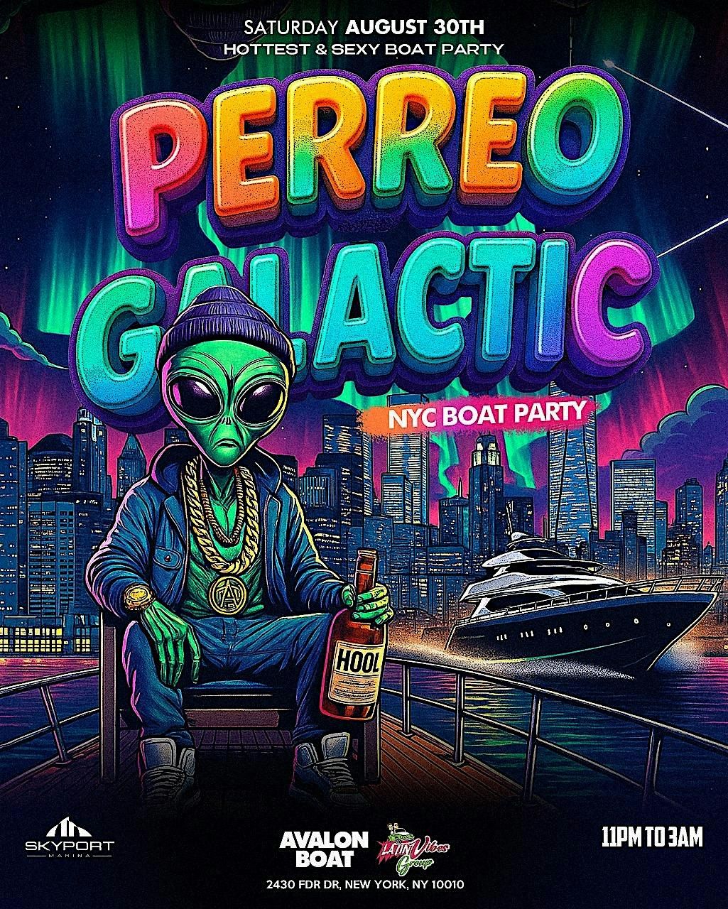 PERREO GALACTIC NYC PERREEO CRUISE PARTY, 30 August | Event in New York | AllEvents