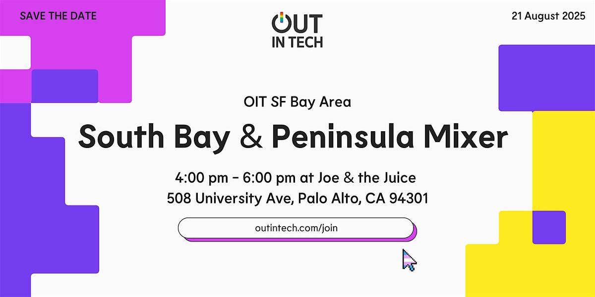 Out in Tech Bay Area | South Bay & Peninsula | Mixer, 21 August | Event in Palo Alto | AllEvents
