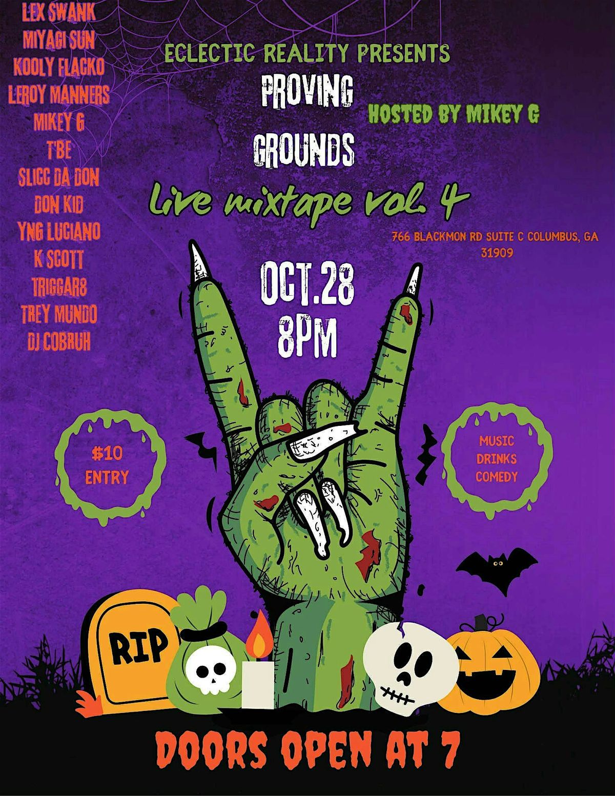 The Proving Grounds Live Mixtape Volume 4, 28 October | Event in Columbus | AllEvents