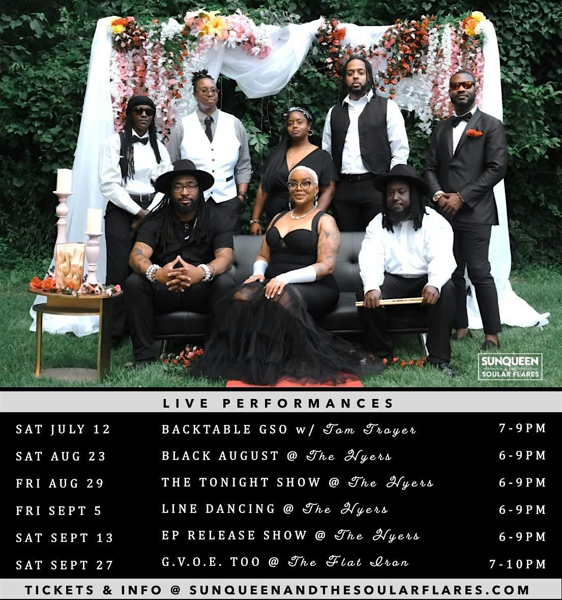 The Tonight Show @ The Hyers with The Soular Flares, 29 August | Event in Greensboro | AllEvents