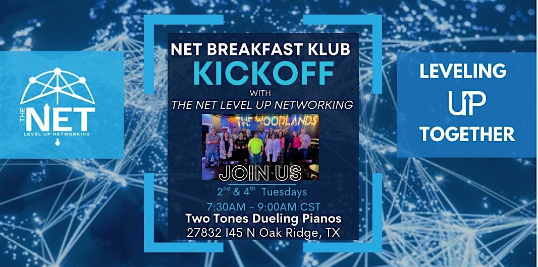 The NET Breakfast Klub Meeting, 12 August | Event in Oak Ridge North | AllEvents