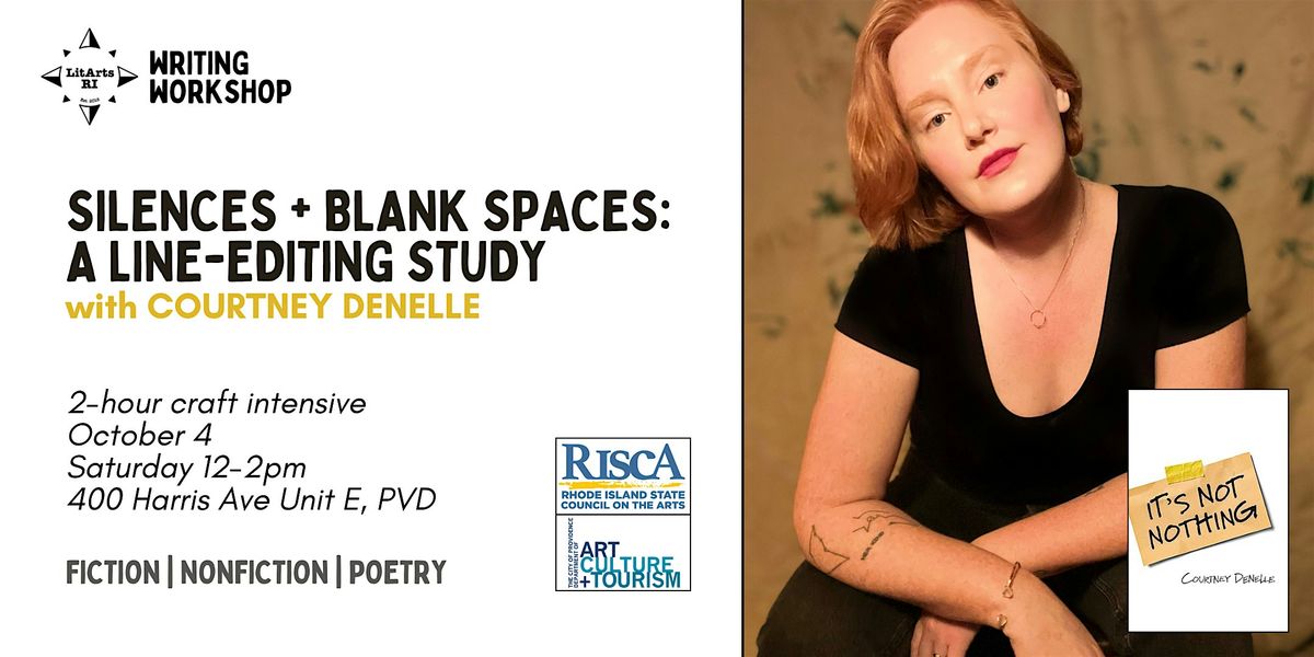Silences + Blank Spaces: A Line-Editing Study | Event in Providence | AllEvents