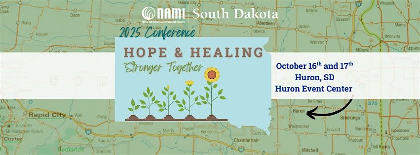 NAMI SD 2025 Conference, Hope & Healing: Stronger Together, 16 October | Event in Huron | AllEvents
