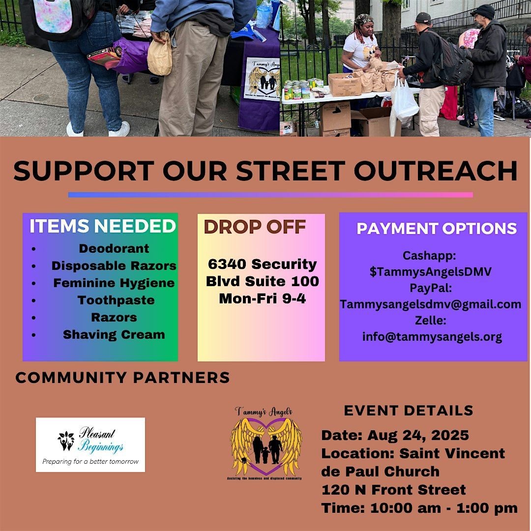 Community Outreach, 24 August | Event in Baltimore | AllEvents