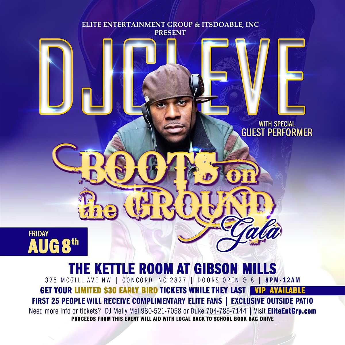Boots on the Ground Gala with DJ Cleve, 8 August | Event in Concord | AllEvents