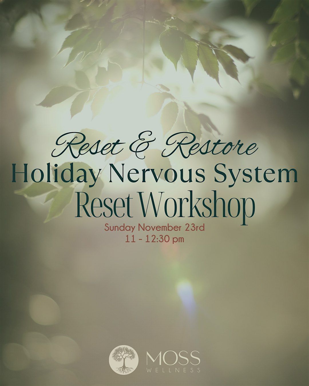 Reset & Restore: A Holiday Nervous System Reset Workshop, 23 November | Event in Woodbridge | AllEvents