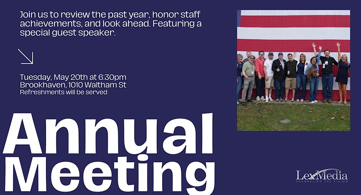 LexMedia's Annual Meeting, 20 May | Event in Lexington | AllEvents