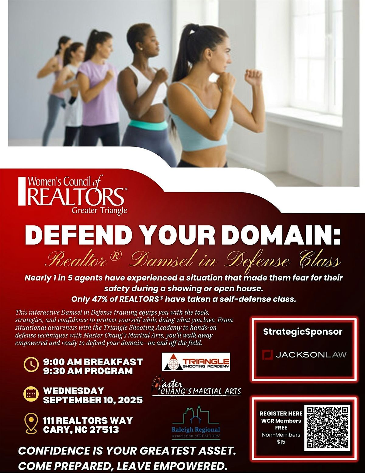 Defend Your Domain:  REALTOR® Damsel in Defense Class, 10 September | Event in Cary | AllEvents