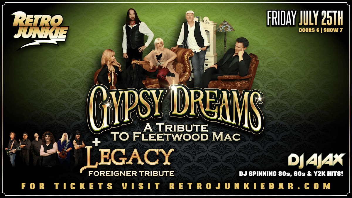 GYPSY DREAMS (Fleetwood Mac Tribute) + LEGACY (Foreigner Tribute)... LIVE!, 25 July | Event in Walnut Creek