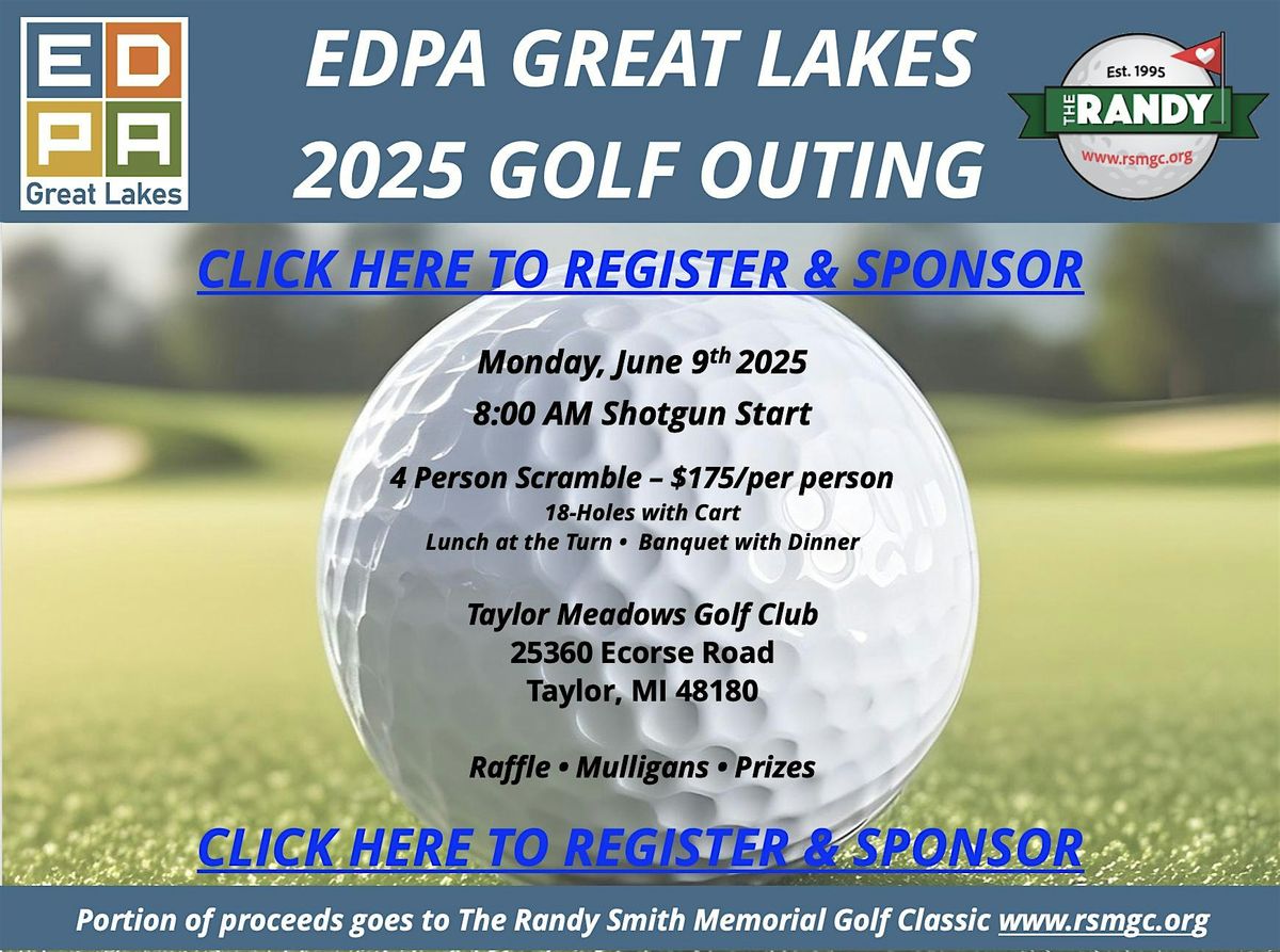 EDPA Great Lakes 5th Annual Golf Outing, 9 June | Event in Taylor | AllEvents