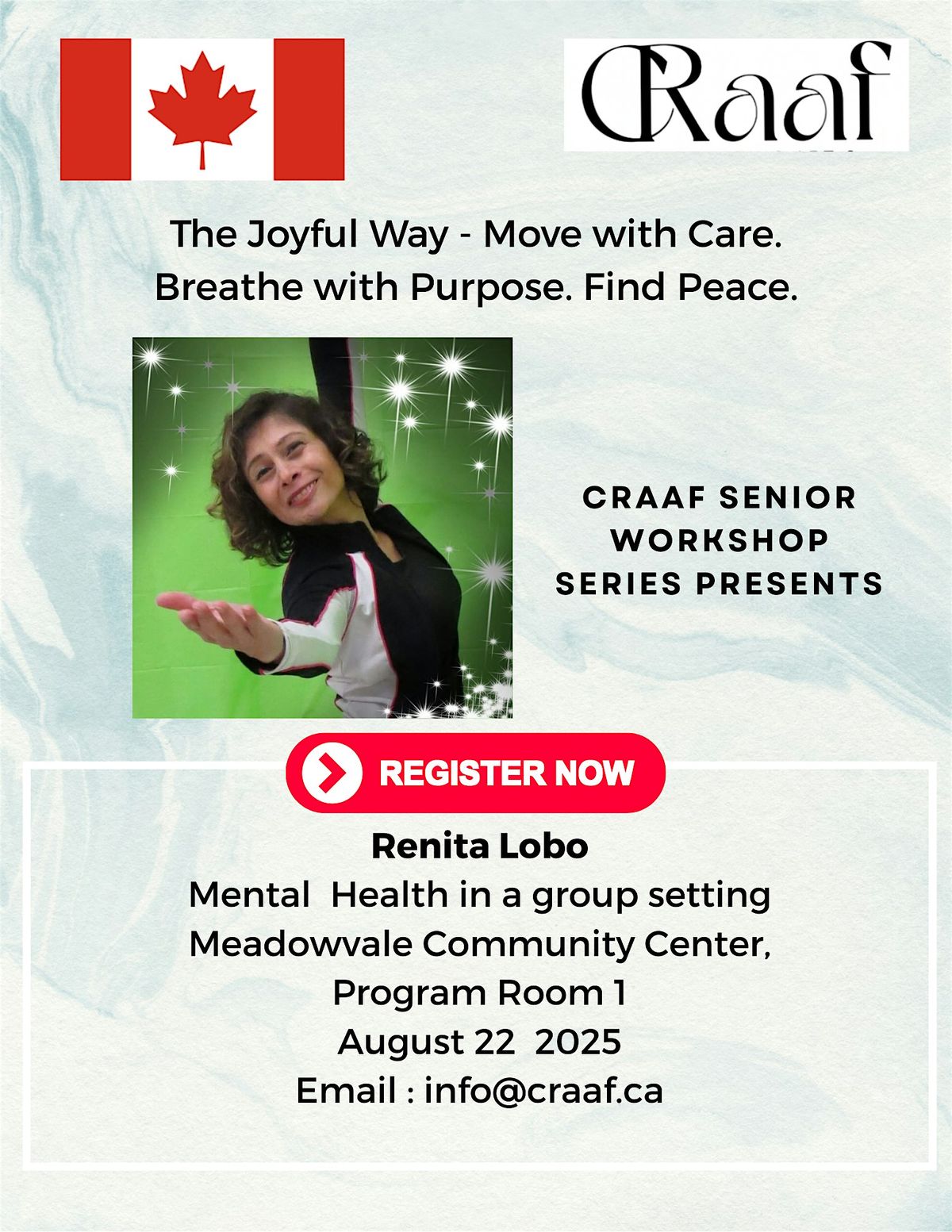 The Joyful Way - Move with Care. Breathe with Purpose. Find Peace., 22 August | Event in Mississauga | AllEvents