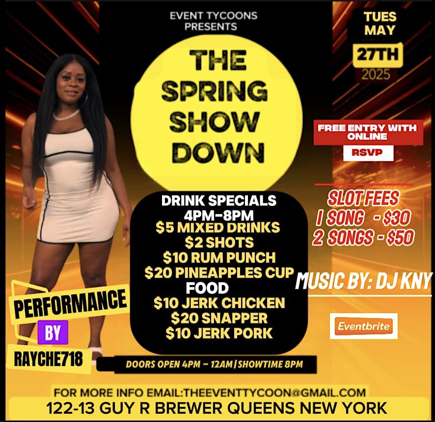 SPRING SHOW DOWN, 27 May | Event in Queens | AllEvents