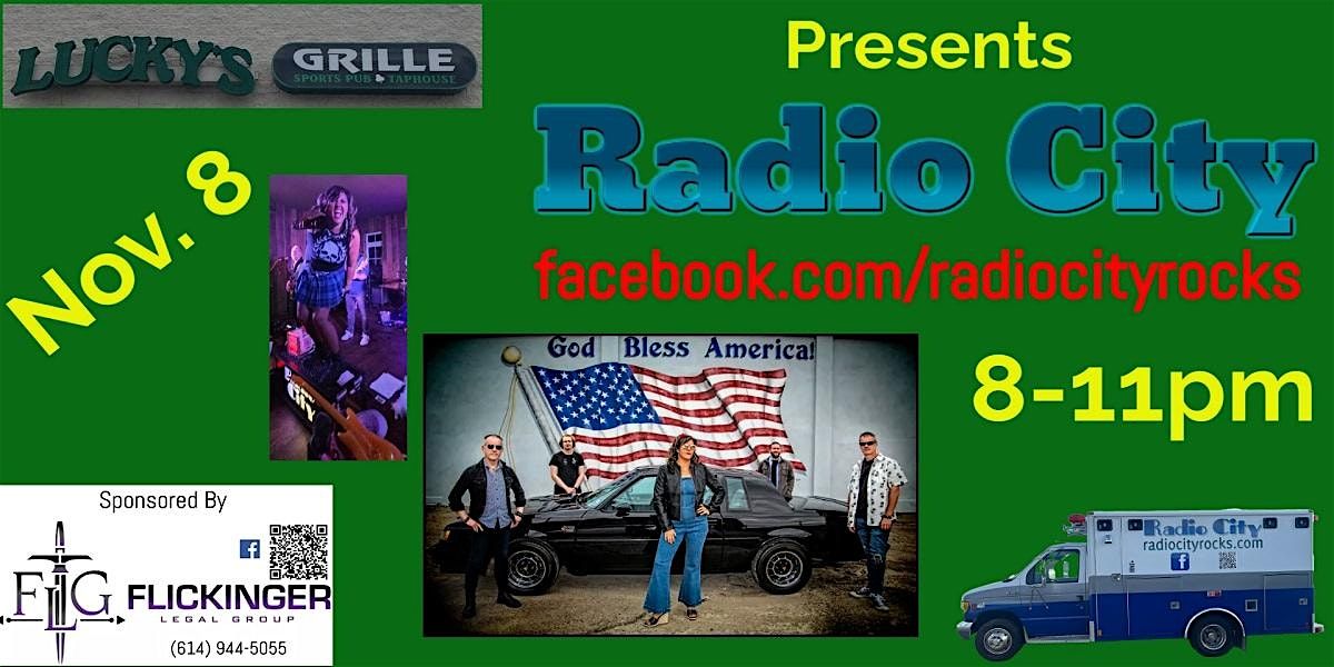 Radio City, Live at Lucky's Hilliard, 8 November | Event in Hilliard | AllEvents