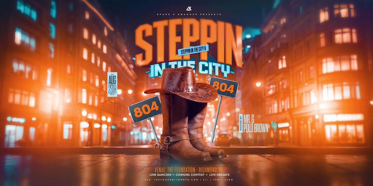 Steppin' in the City pt II: The Biggest RVA Line Dance & Hip Hop Party, 23 August | Event in Richmond
