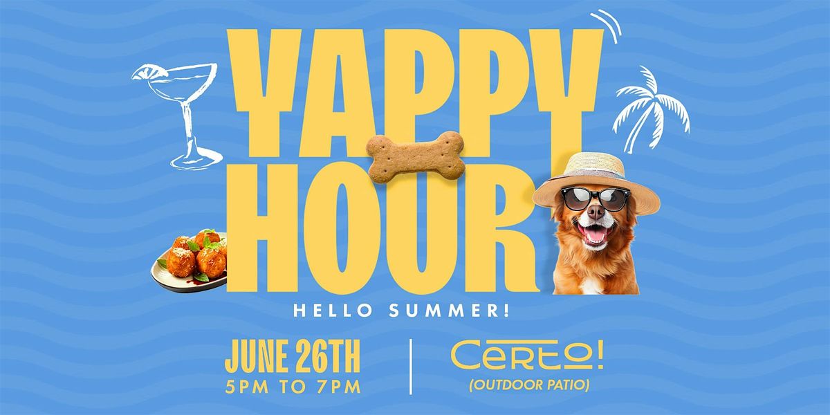 Certo! Hello Summer Yappy Hour, 26 June | Event in Washington | AllEvents