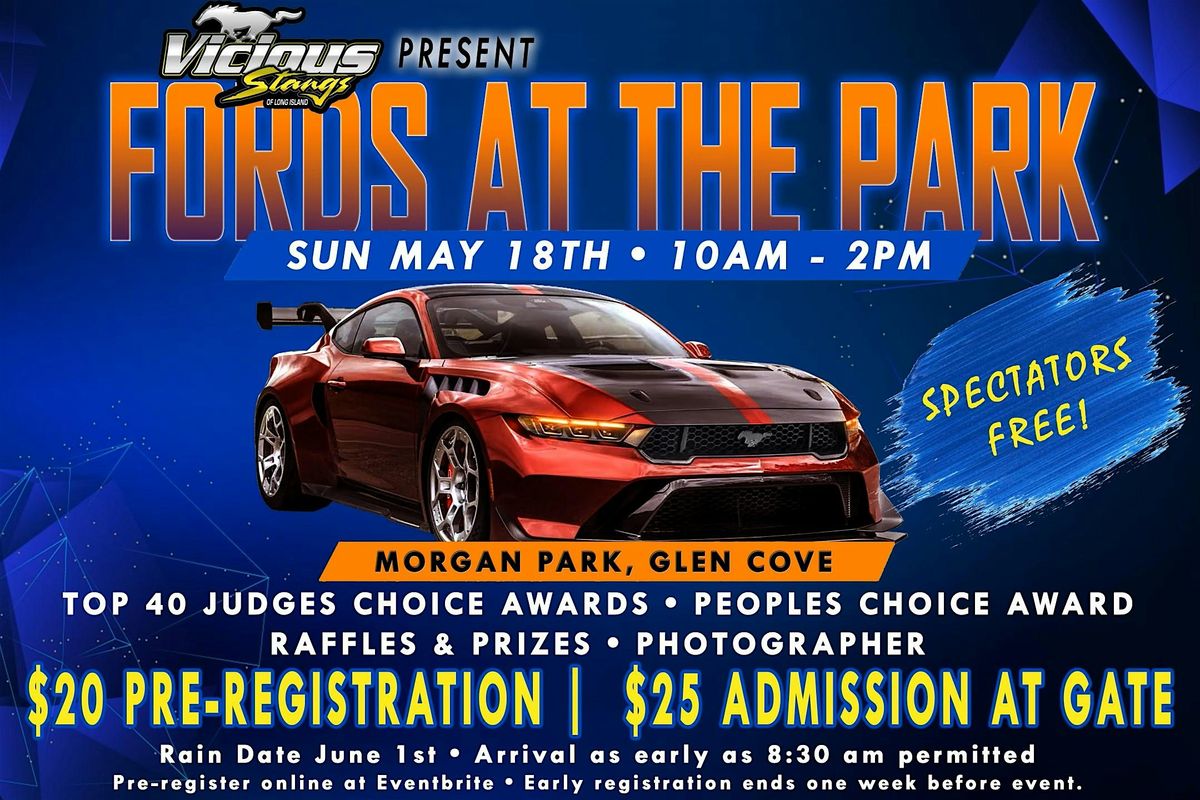 VICIOUS STANGS OF LONG ISLAND PRESENT FORDS AT THE PARK | Event in Glen Cove | AllEvents