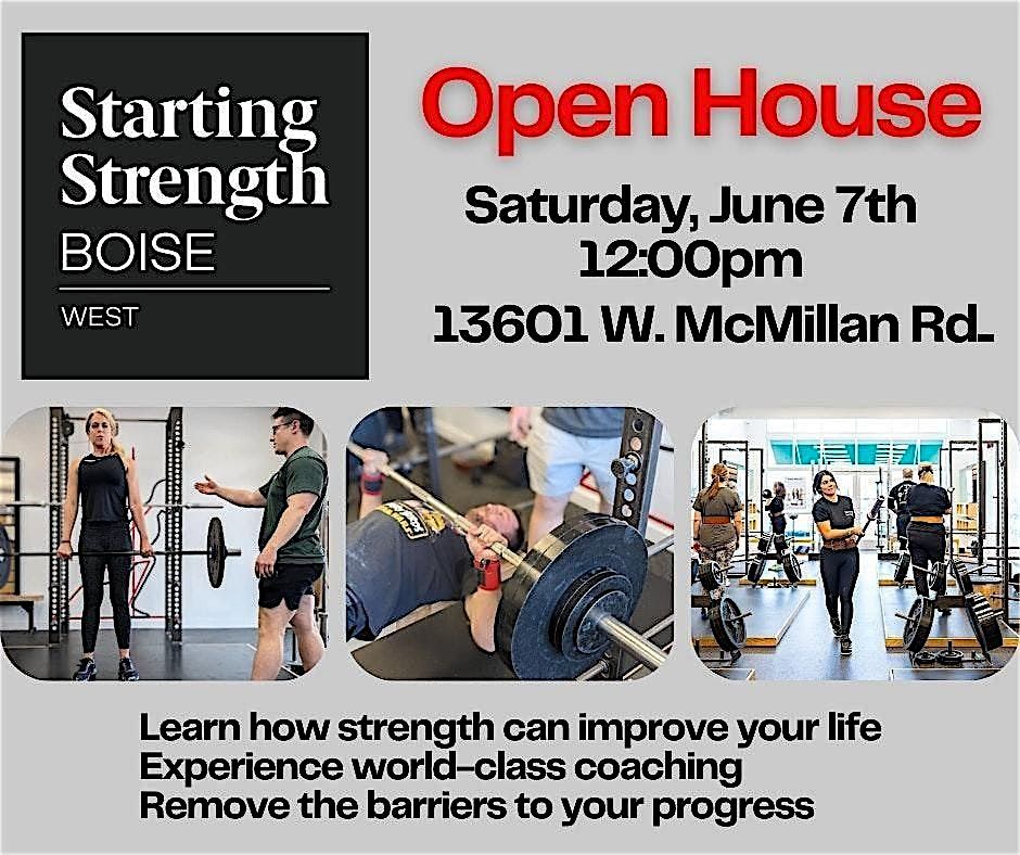 Open House - Why Strength?, 7 June | Event in Boise | AllEvents
