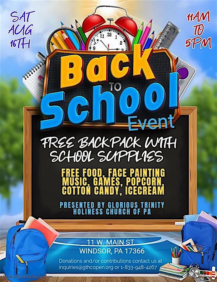 Back to School Fest, 16 August | Event in Windsor | AllEvents