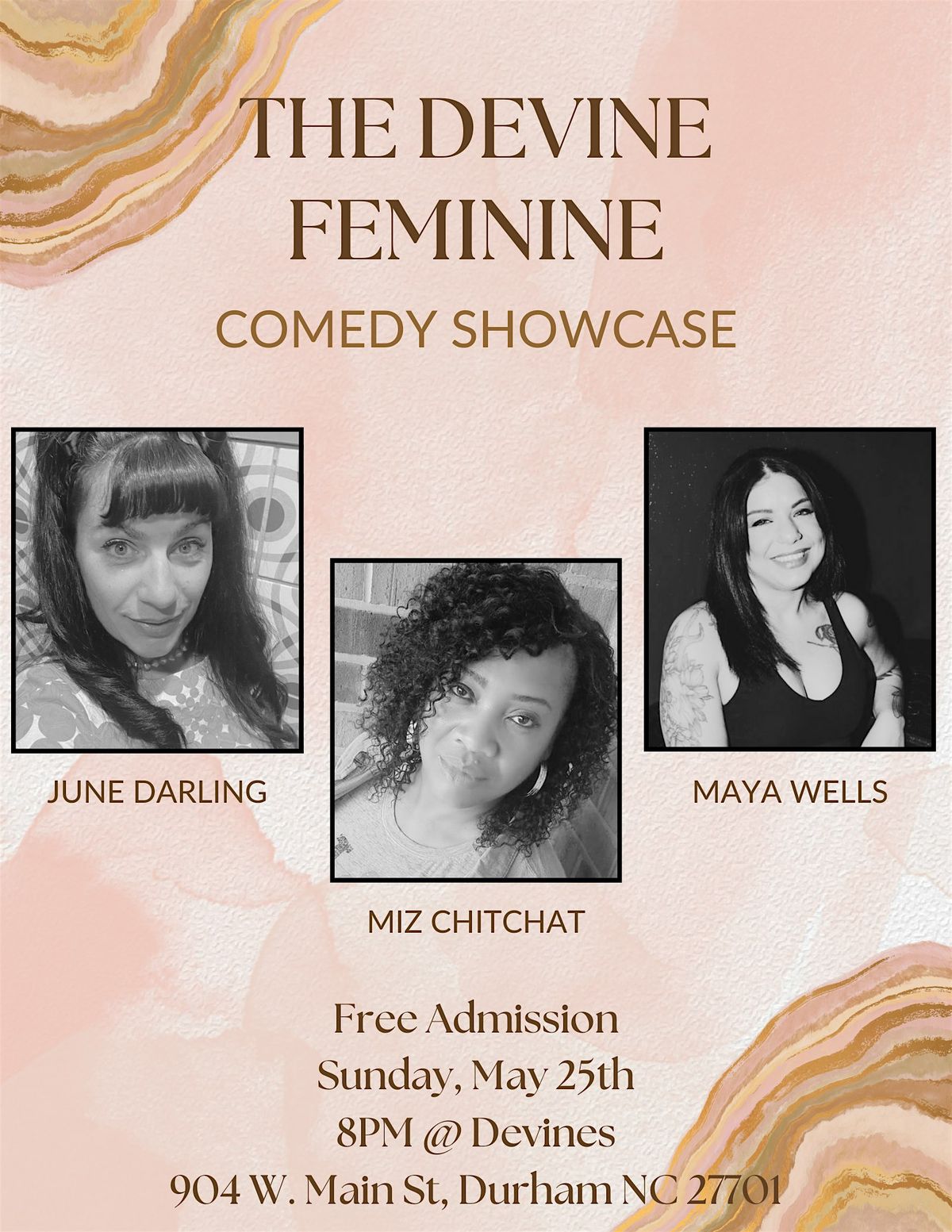 The Devine Feminine Comedy Showcase, 25 May | Event in Durham | AllEvents