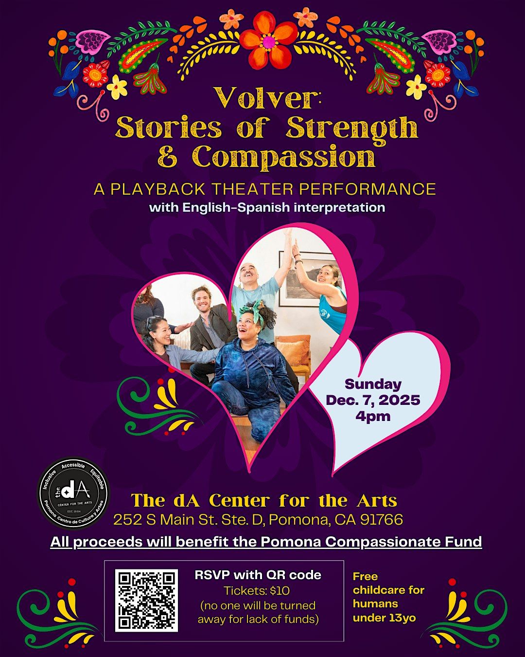 Volver: Stories of Strength & Compassion A playback Theatre Performance, 7 December | Event in Pomona
