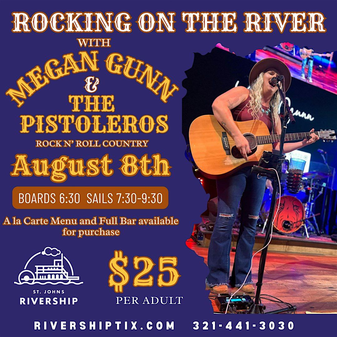 Rocking on the River - Megan Gunn and the Pistoleros Aboard the Barbara Lee, 13 July | Event in Sanford | AllEvents