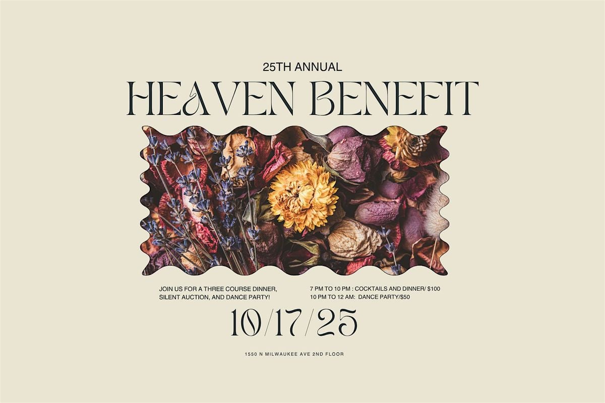25th Annual Heaven Gallery Benefit, 17 October | Event in Chicago | AllEvents
