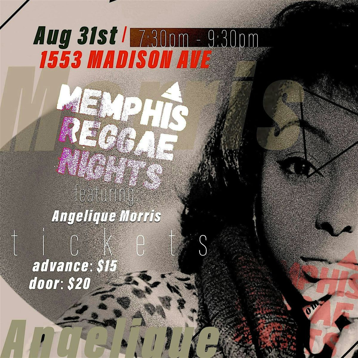 Memphis Reggae Nights ft. Angelique Morris, 31 August | Event in Memphis | AllEvents
