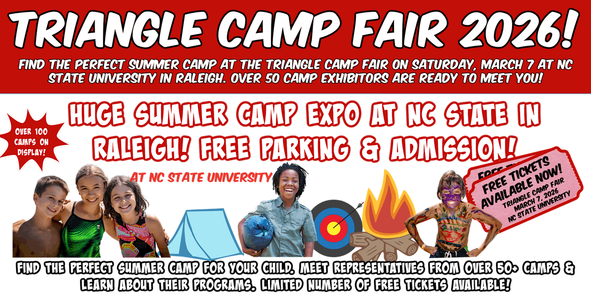Triangle Camp Fair at NC State University in Raleigh, 7 March | Event in Raleigh | AllEvents