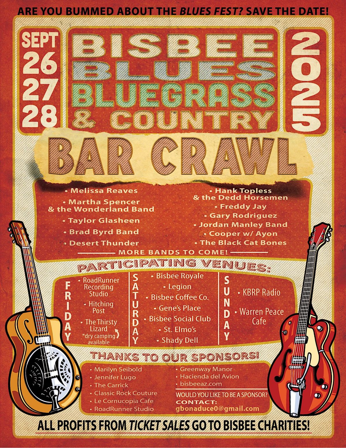 Bisbee Blues, Bluegrass & Country Bar Crawl, 26 September | Event in Bisbee | AllEvents