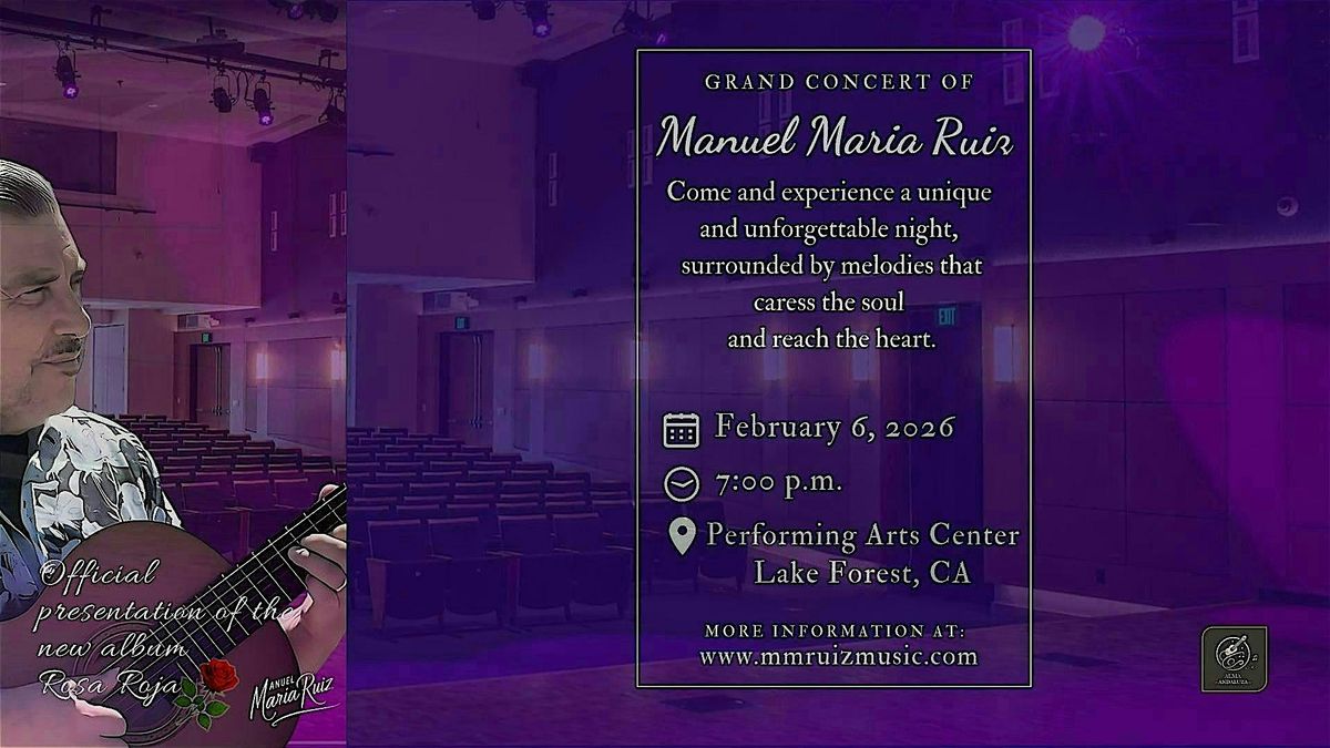 Rosa Roja – Music and Andalusian Sentiment, 6 February | Event in Lake Forest | AllEvents