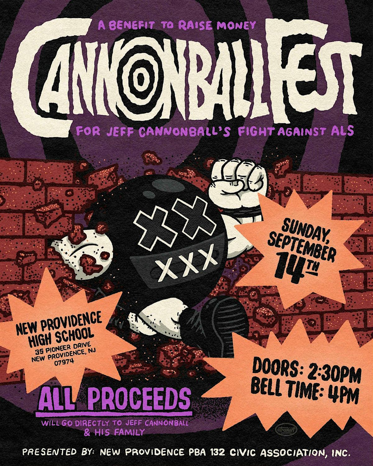Cannonball FEST - A Benefit For JEFF CANNONBALL, 14 September | Event in New Providence | AllEvents