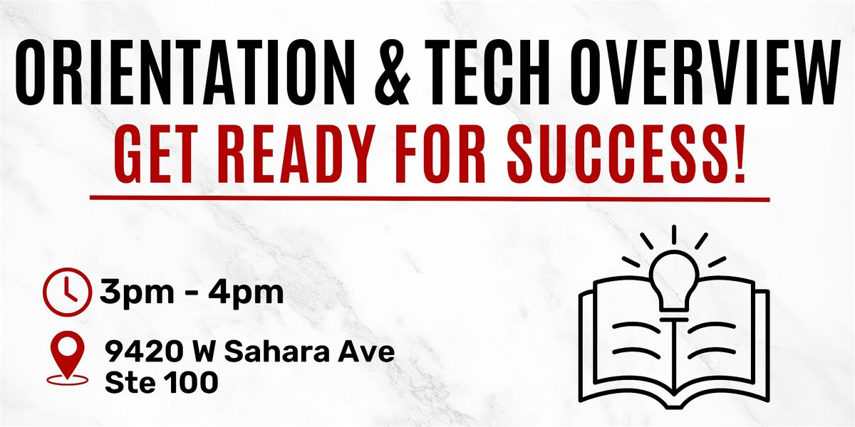 Orientation & Tech Overview, 14 July | Event in Las Vegas | AllEvents