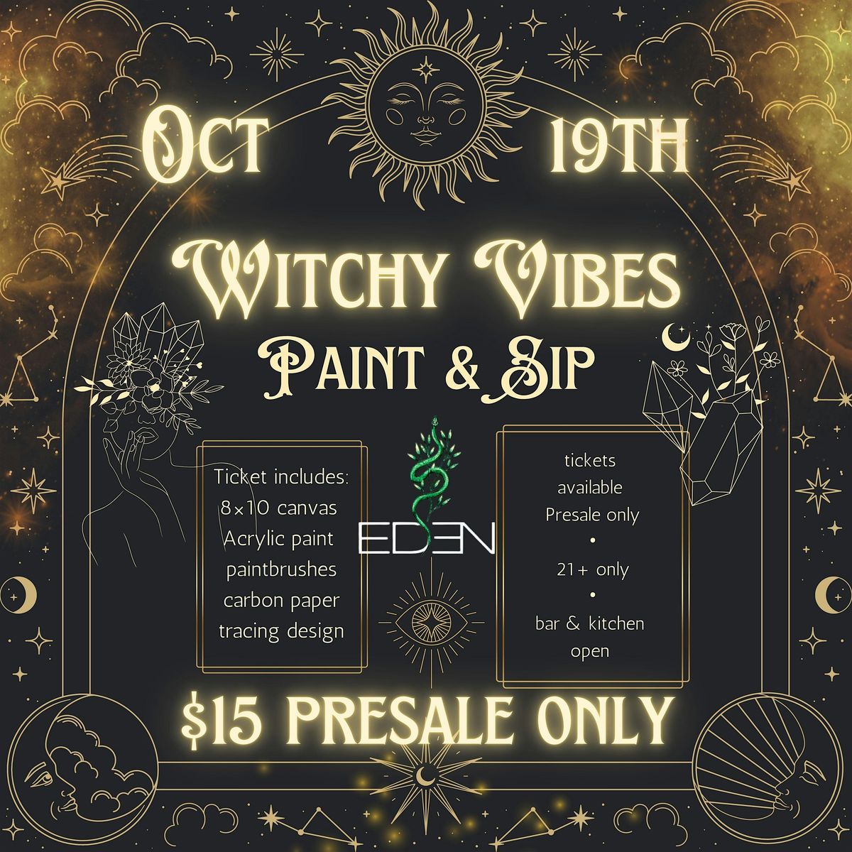 Witchy Vibes Paint & Sip, 19 October | Event in Bremerton | AllEvents