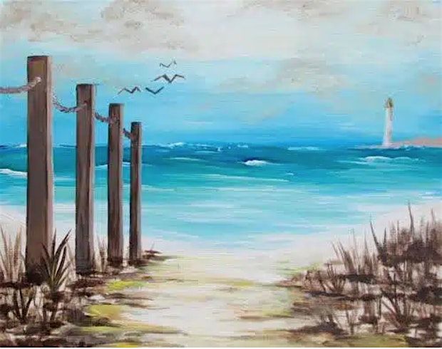 Beach Path – Brunch Paint and Sip at The Irish Pub – Lansing, 13 July | Event in Lansing | AllEvents