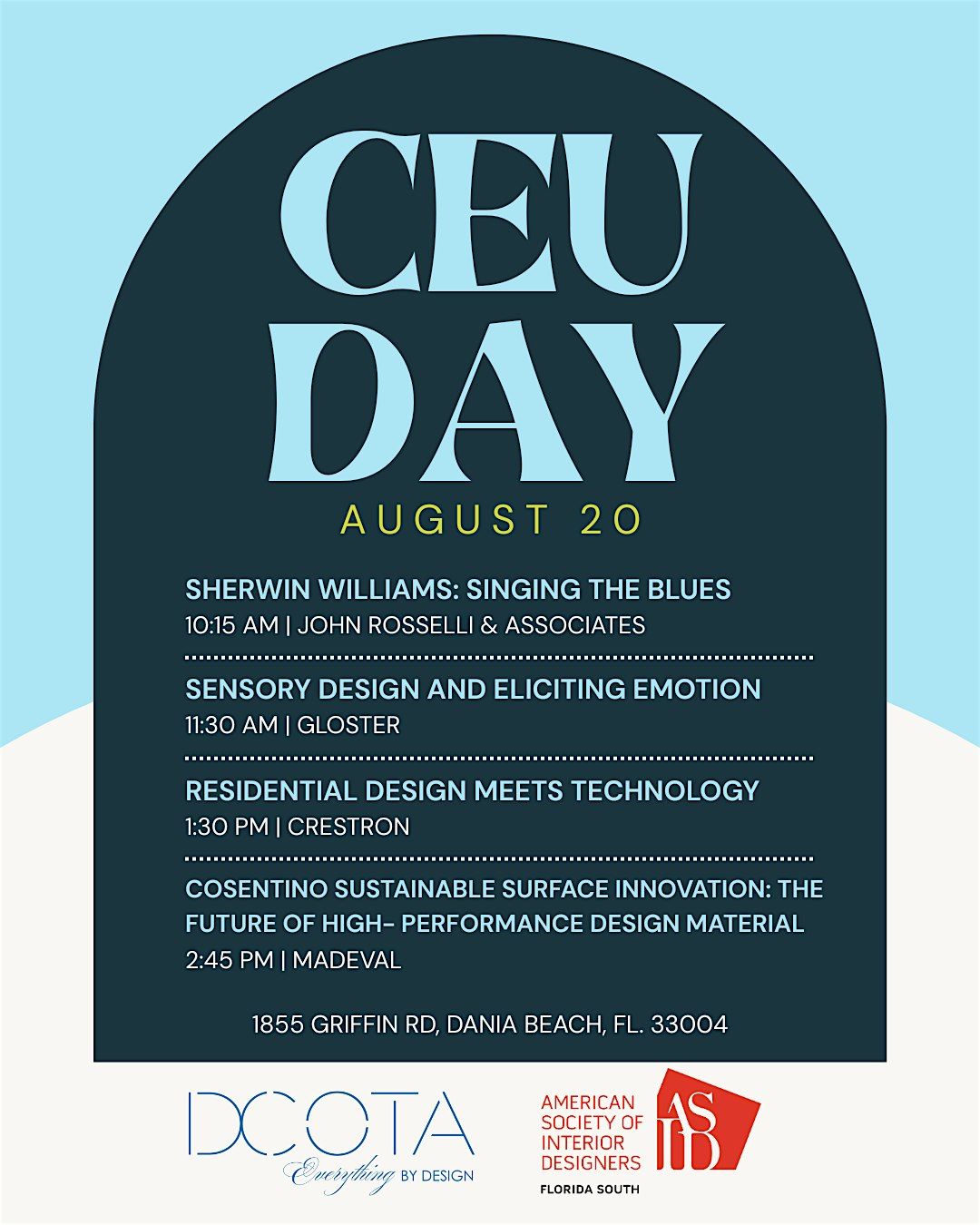 CEU Day at DCOTA, 20 August | Event in Dania Beach | AllEvents