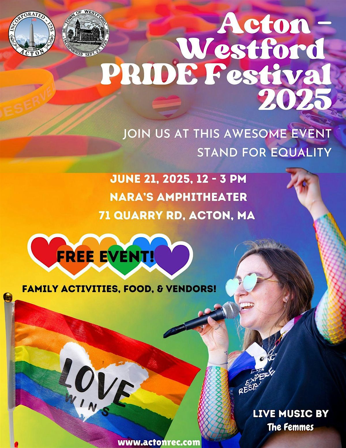 Acton - Westford Pride Festival 2025, 21 June | Event in Acton | AllEvents