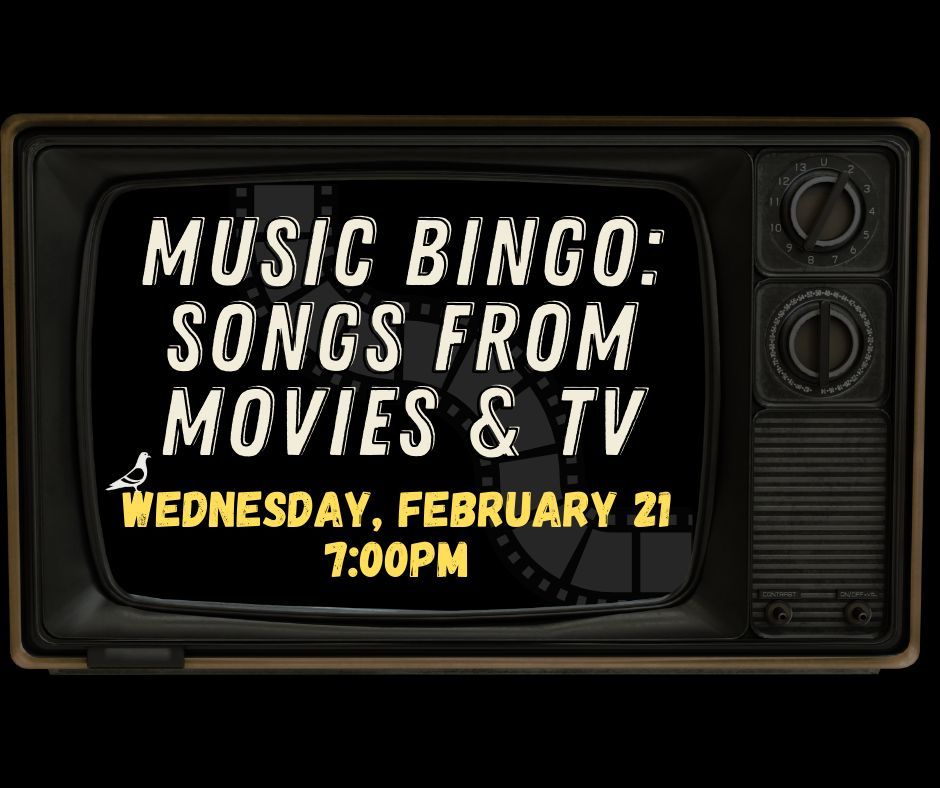 Music Bingo Songs from Movies & TV, Eavesdrop Brewery, Centreville