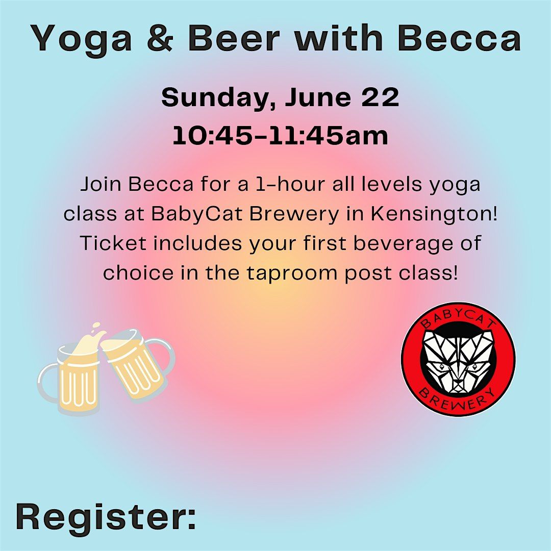 Yoga and Beer at Babycat Brewery, 22 June | Event in Kensington | AllEvents