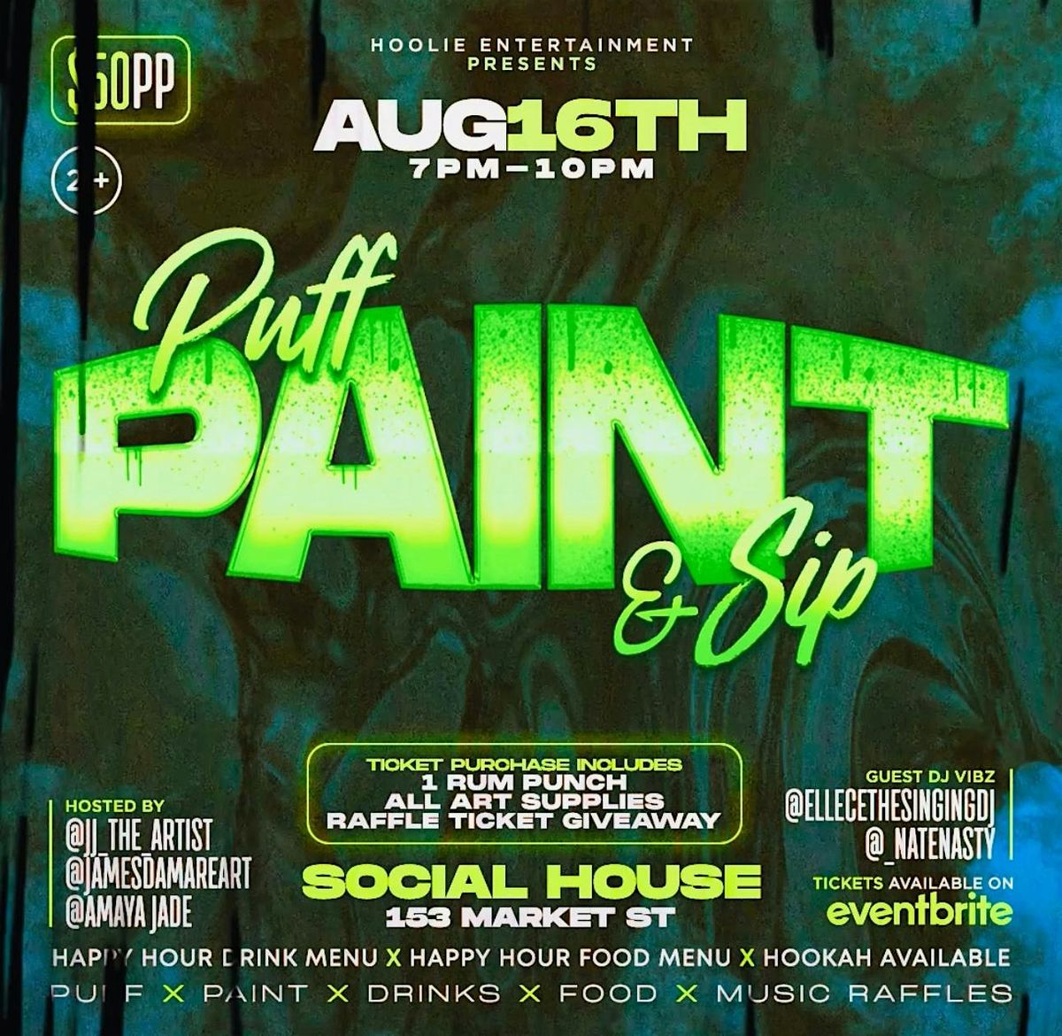 PUFF, PAINT & SIP – SUMMER PATIO VIBES | Event in Hartford | AllEvents